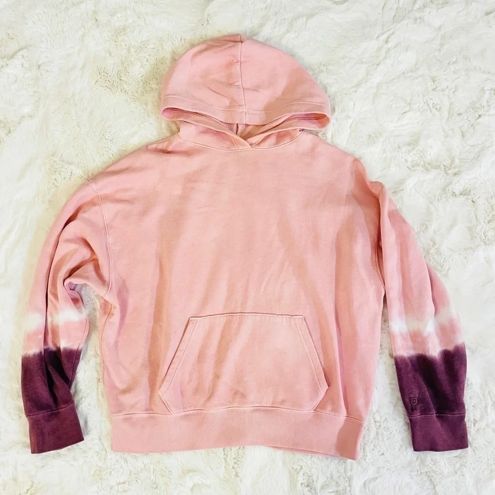 PINK Victoria’s Secret Pink Dip Tie Dye Campus Pullover Hoodie Sweatshirt Size S